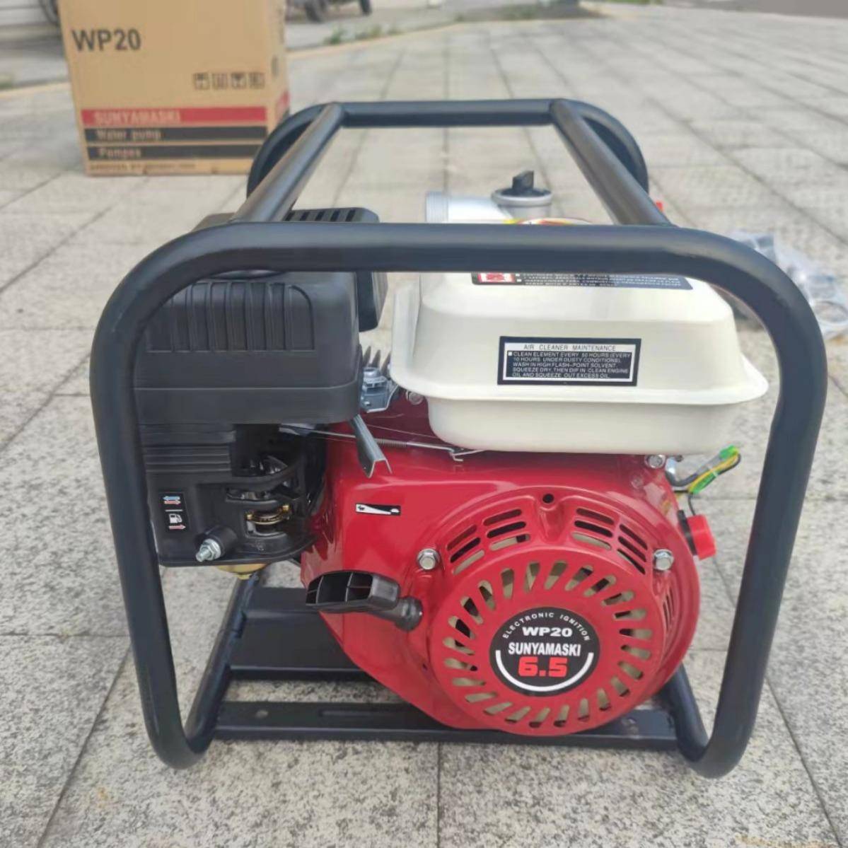 汽油机水泵250mm自水979吸泵wp20四冲寸程农用抽机17F0出口