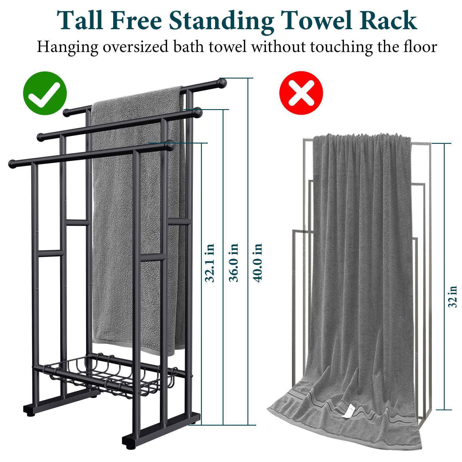 室毛巾架卫生23666落地杆浴巾收纳架置物架金属浴毛巾间泳池毛巾