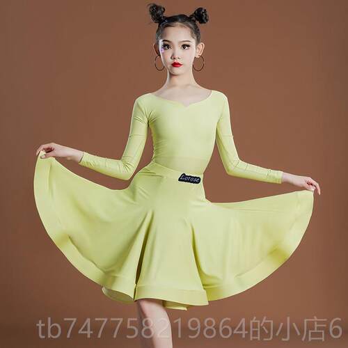正品罗然春夏女童拉丁蹈舞服专业规级定赛服装比少儿练功考儿童演