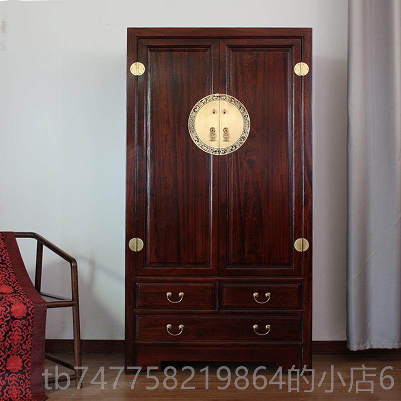 正品香樟木衣柜卧室双门全橱樟木实木大衣柜中式全实立柜木樟木衣