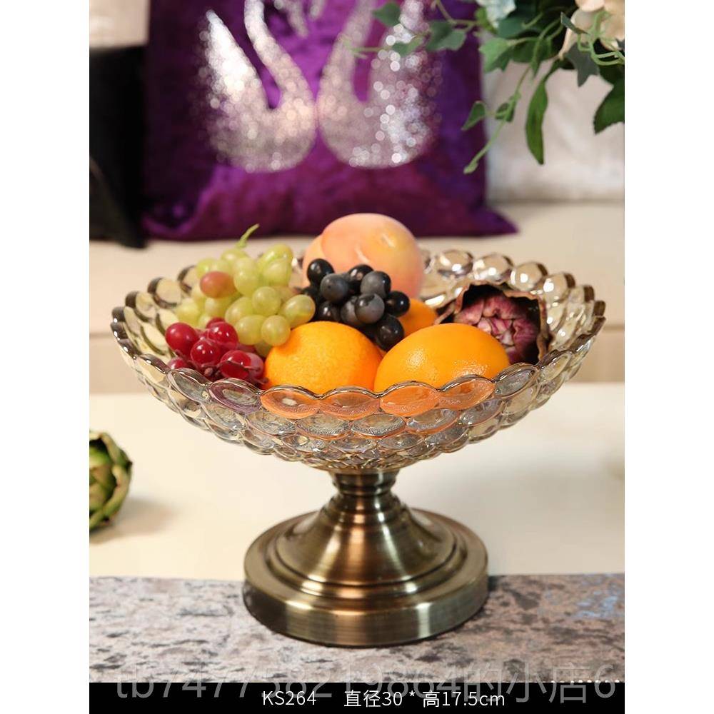 正品多欧式转干果水果盘客厅家用轻奢高层创意茶几摆件旋零食糖果