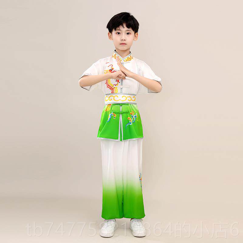 正品儿童服武术服体考服术竞赛练比赛表演男女太极练功武渐变色训