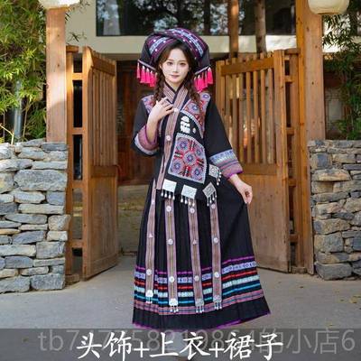 正品广西三月三壮服头饰数民少族苗服族演出服土家女族男歌圩节舞