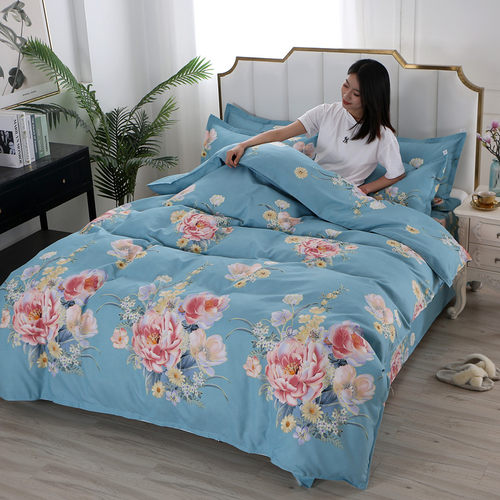 水洗棉被套单件双人2m被子内胆套单人1.5米加厚斜纹磨毛单个被罩