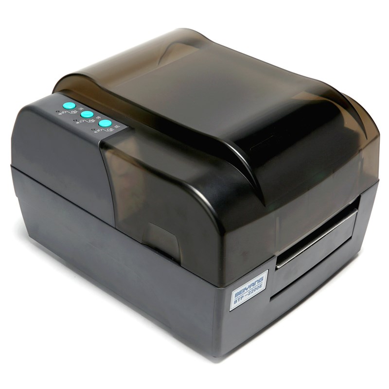 新北洋BTP-2300E不干胶标签打印机300DPI 珠宝吊牌条码洗标打印机