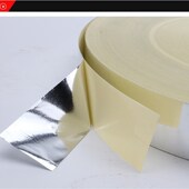 哑面亮面银胶带 铝箔纸 网板封边胶带400米长 贴边银龙纸 丝印网版