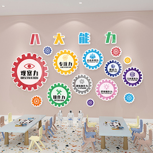 少儿编程培训教室文化墙装饰立体墙贴布置科学技术环创成品画自粘