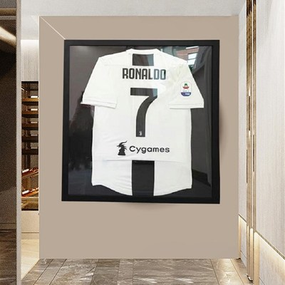 球衣相框装裱挂墙NBAC罗足球CBA篮球球衣收藏展示实木画框定做