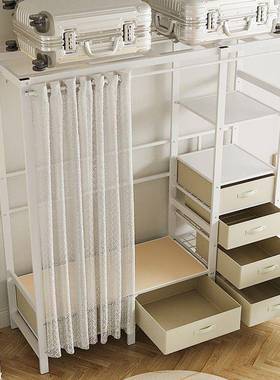 衣柜柜安装简易衣柜耐用衣服收纳挂衣橱家用卧橱室小户型DPO免出