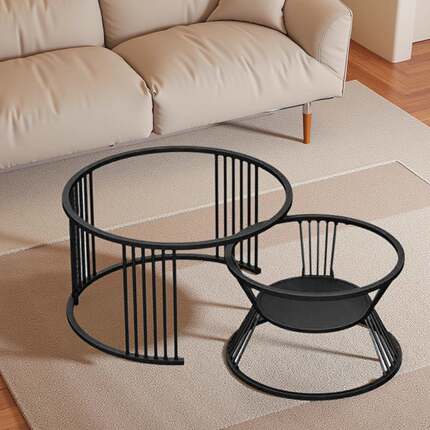 腿835茶桌腿支架板餐桌洽谈桌岩脚架底座酒店子母桌茶几边桌几腿