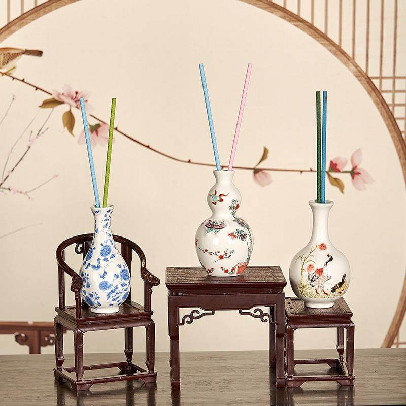 大英博物馆福满堂套系列迷瑞你花瓶摆件装三只FHO装