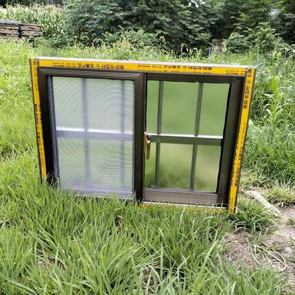 防盗无品牌/铝合金窗户厕所通风门窗仓库防体盗窗防盗推拉窗集装