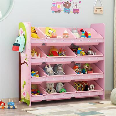 508儿童玩纳架宝宝0书架绘EVP本架置物具架多层整理架收子幼儿园