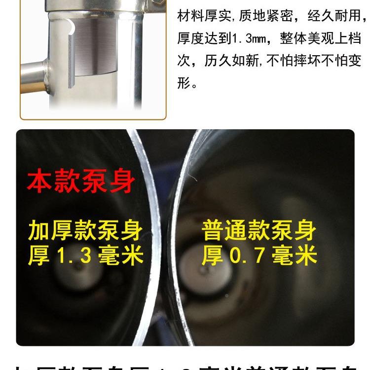 包邮泵家摇用摇水机抽不GPH锈钢摇井泵手摇泵水井头手压井头水机