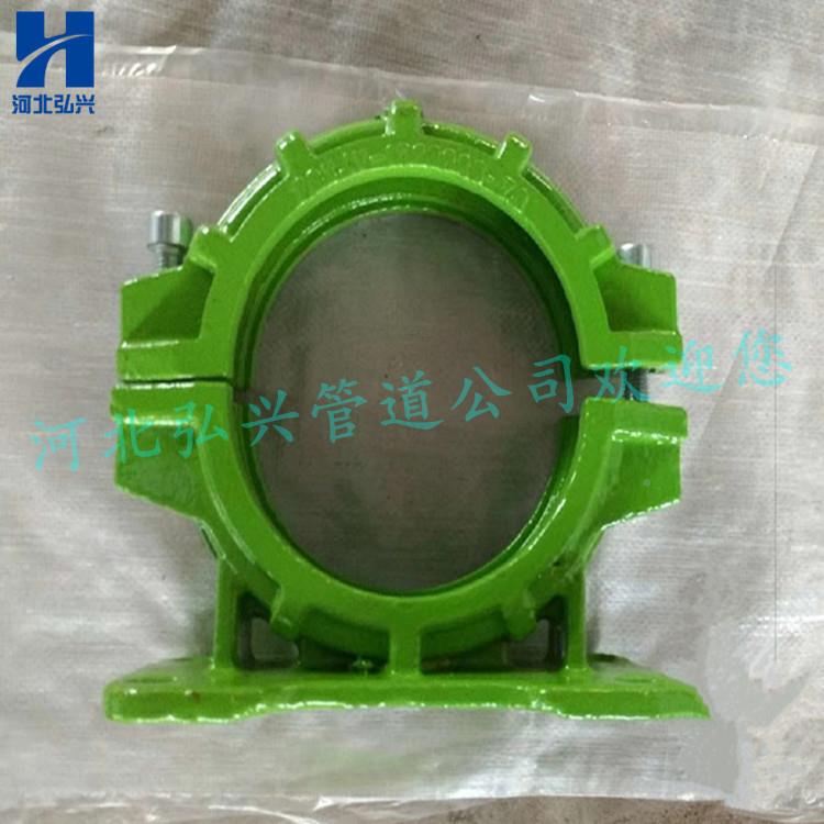 对混土泵管快速配管卡POA凝两孔四孔座卡U型楔形砼泵件开管卡