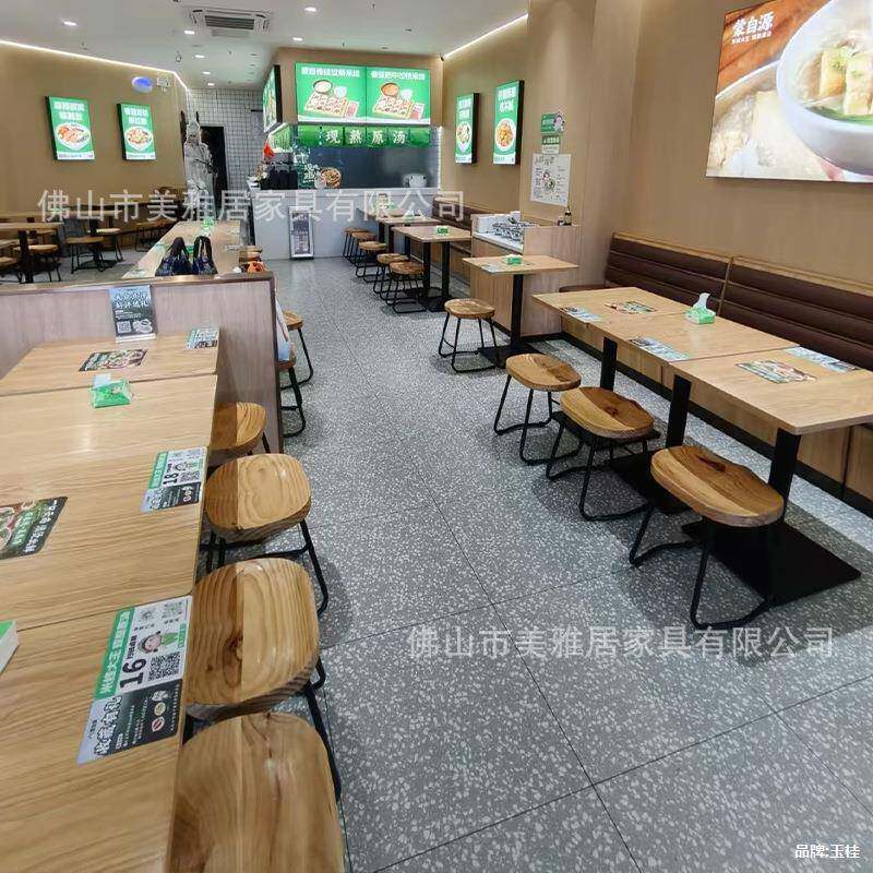 蒙自源凳专用桌桌SXC椅组合餐饮小吃餐店快粉店面馆餐厅抽屉子子