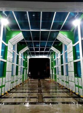 建型筑工全程自动龙门洗60652车机全封闭智能洗洗车棚大车辆车台