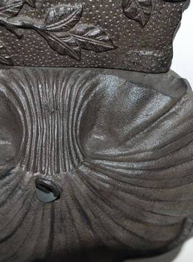 铸工艺品梅花背DS3355复古贝壳洗手庭池铁别院墅壁挂式水槽