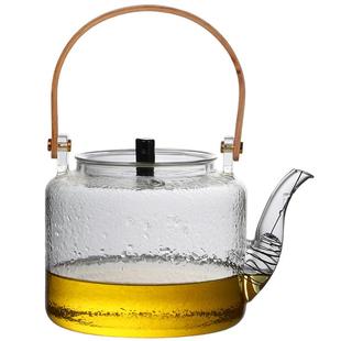 91E陶K璃煮玻茶壶可明火电炉围炉提梁烧水壶耐高温养生壶F76S9TJT
