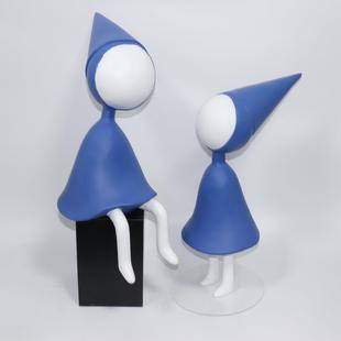 简约现玄代纪念碑谷售树脂卡通人物摆件纪念碑谷样板间楼处家居关