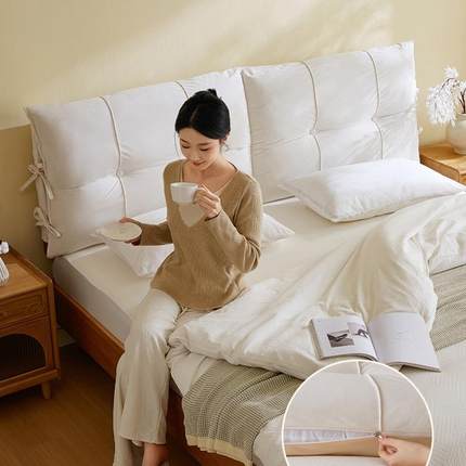 床头0软包靠罩背垫套靠床F986J7HT头垫防撞软垫靠225新款床靠大靠