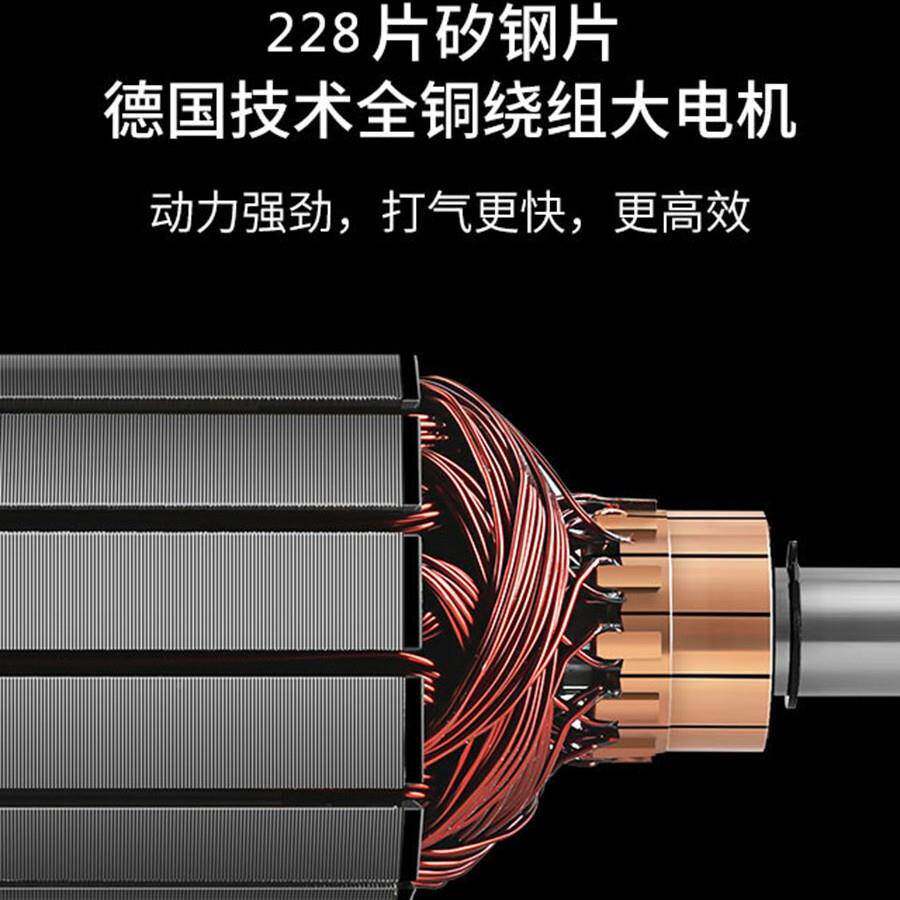 车充气双缸v大载功泵率高压汽车用打气泵冲气磅73978sv加气u电动