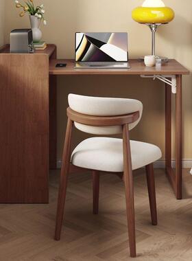 实木叠桌书架一体卧室用电脑YVB桌折小户型学习书柜转角家书桌子