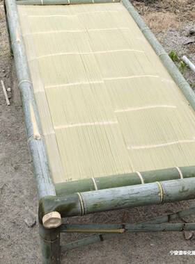 复古老手工制作FVO床竹子午休式床凉床人单人床双床楠竹家具名宿