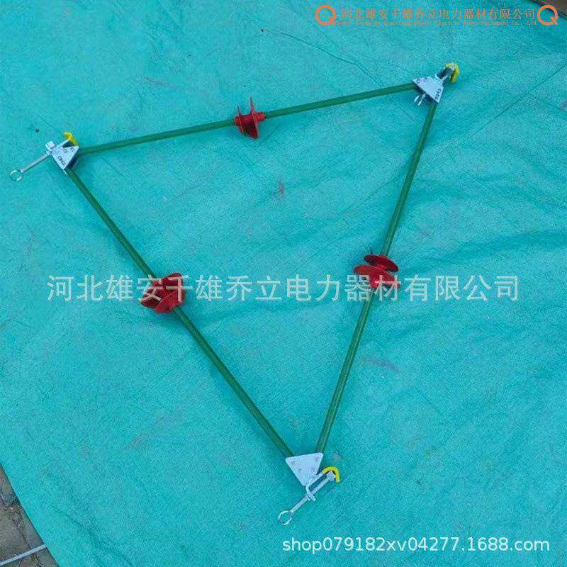 高配电压线路10KV带电作三相间隔棒电工器具绝缘三角间隔业详问客