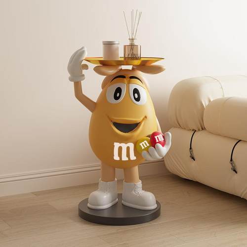 m客m豆人艺术轻奢厅大型电视饰柜沙架VOD发边床头置物落地软装品