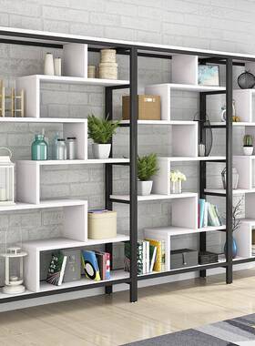 客简易HB001书地架置物架简约厅落隔断办公室货架展示柜储古物博