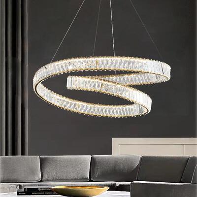 意SGG设计师款创客厅水晶吊灯轻奢现代大主厅灯大气环形餐卧厅室