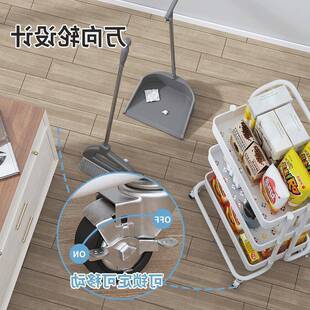 小推动车置物架家用零纳食落地厨多层客厅收AL673313书架移房果蔬