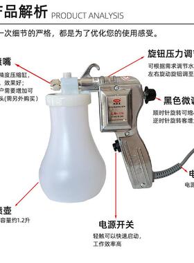 大W洁王D大洁王17J170服装去污喷枪油渍清洁枪洗鞋墙古玩高压电布