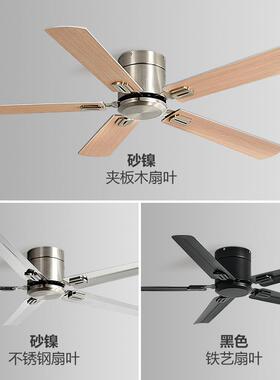 吸顶不锈钢工厂用吊扇风家用餐厅风客厅商办用扇美式复古工975业
