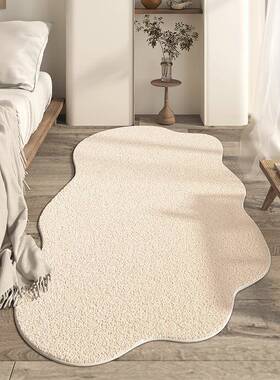 现代简约卧地毯仿室羊奶防滑绒隔凉床边毯油风客厅长条耐脏CD-515