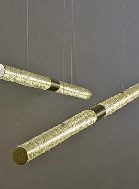 现轻餐厅灯北代欧设计款房吧台售楼处长奢条玻璃办907公展厅书吊