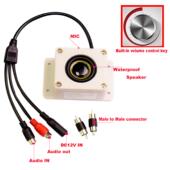 室外IP66防水扬声器克麦风监控像头摄室外带输叭入输出喇WZA S084