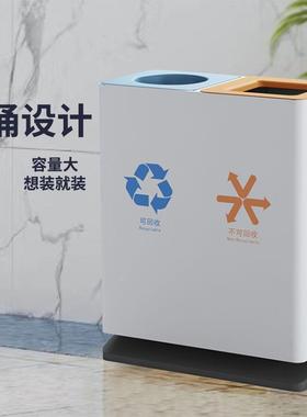 不锈钢双分类商垃圾酒店售大堂场电桶梯口写字楼楼部高端99786商