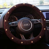 木珠子方向盘套透气冰丝大众五菱之光夏天女士凉滑通用型汽车把套