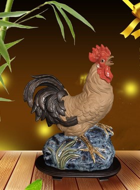 石湾陶瓷 陶瓷饰品 家居饰品 陶瓷摆件 生肖鸡