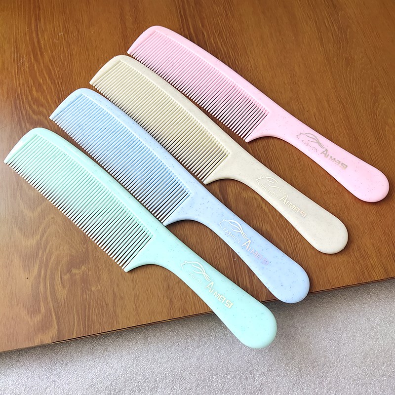 家用加厚密齿软齿糖果色不易断长发直发顺发大号熟胶塑料梳子女士