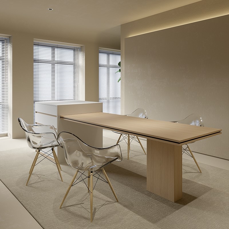 定制岛台餐桌一体家用中岛台柜料理台抽屉收纳长型桌子6人位白色