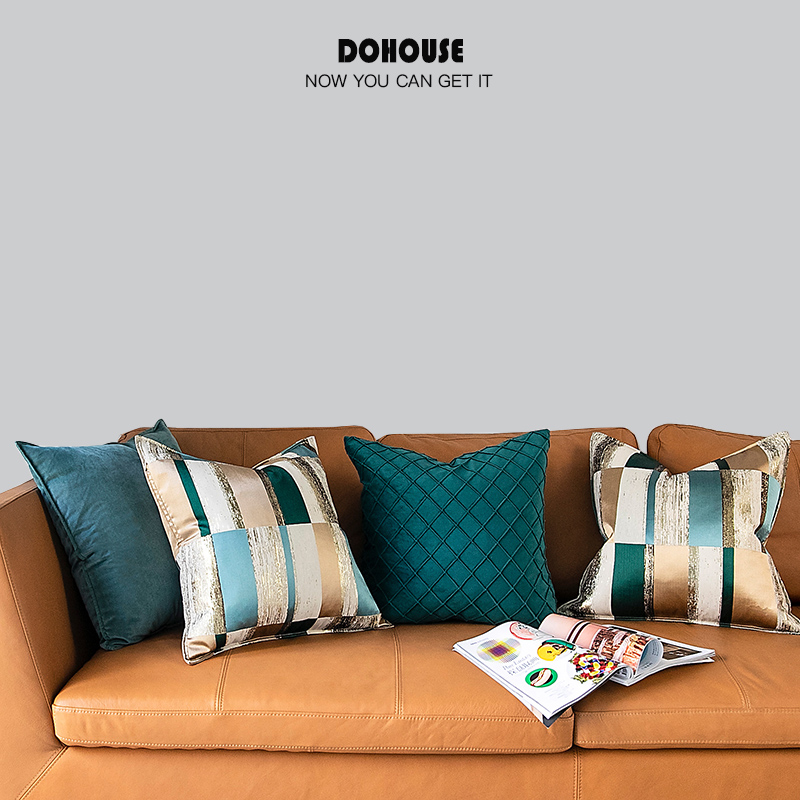 简约现代样板房设计师抱枕 抽象高精密床上腰靠 沙发办公室靠垫