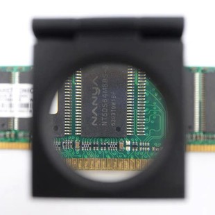 圣德名图三折式 折叠放大镜目镜十倍照布镜高清光学带灯刻度纺织印