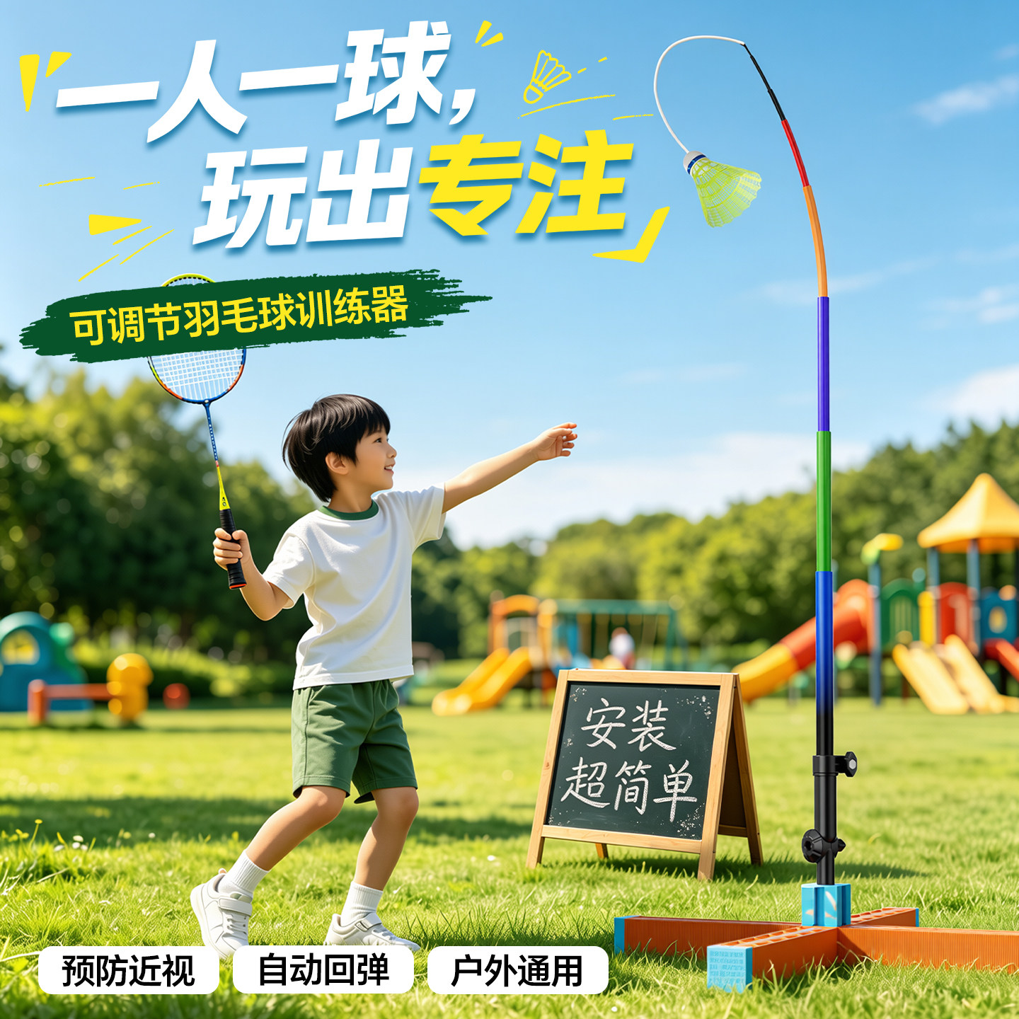 2026全新升级丨羽毛球单人训练器