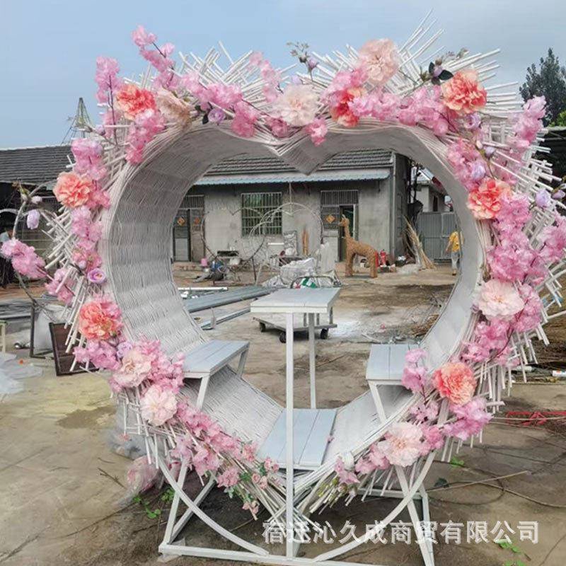 户外景观区休闲工艺品网红打鸟巢卡秋装饰拍照摆件具藤鸟巢秋千编