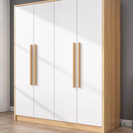 实衣柜现简代简约木经租UGG济型易组装出房用储物柜儿童卧室收纳