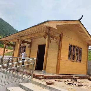 仿防腐防腐木售屋中国风别墅木质住房明风清房古屋景木区售卖亭古