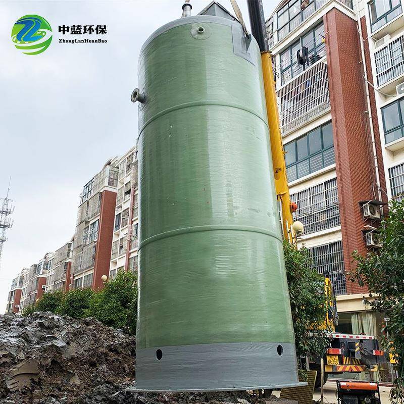 体一体化智能预提YBM升泵站一式制泵站市政管网玻璃钢泵站